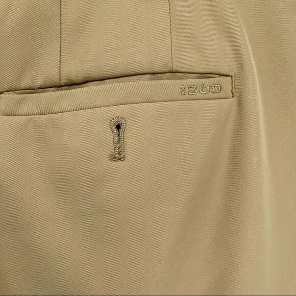 IZOD X-Treme Function Cool FX Creme Khaki Men’s Flat Front Golf Pants 38 x 30 - Picture 11 of 17